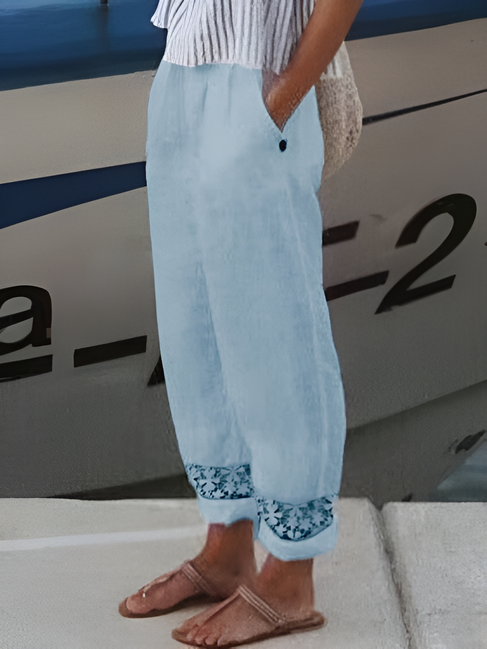 Alejandro Pantalon en lin élégant
