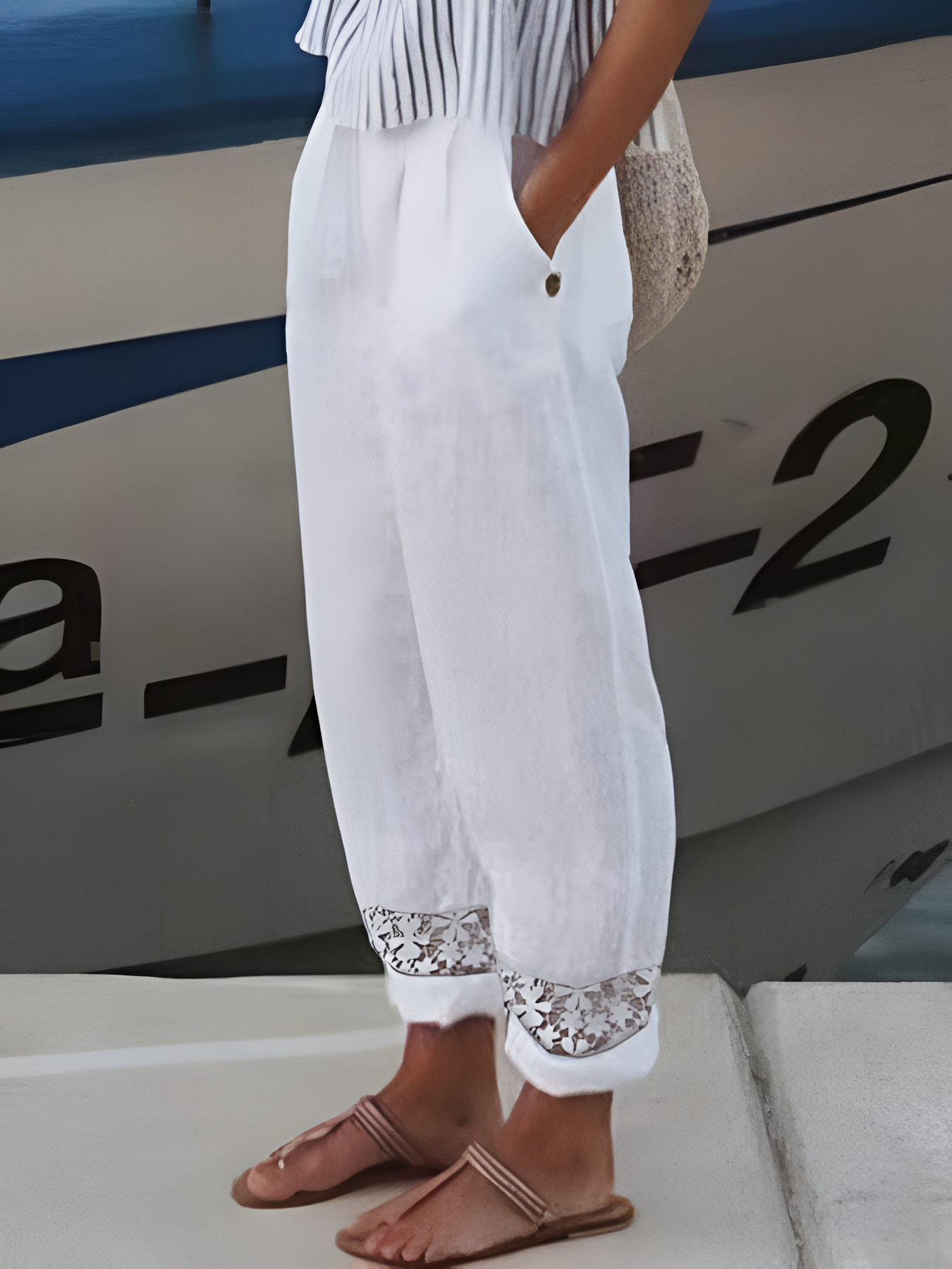 Alejandro Pantalon en lin élégant