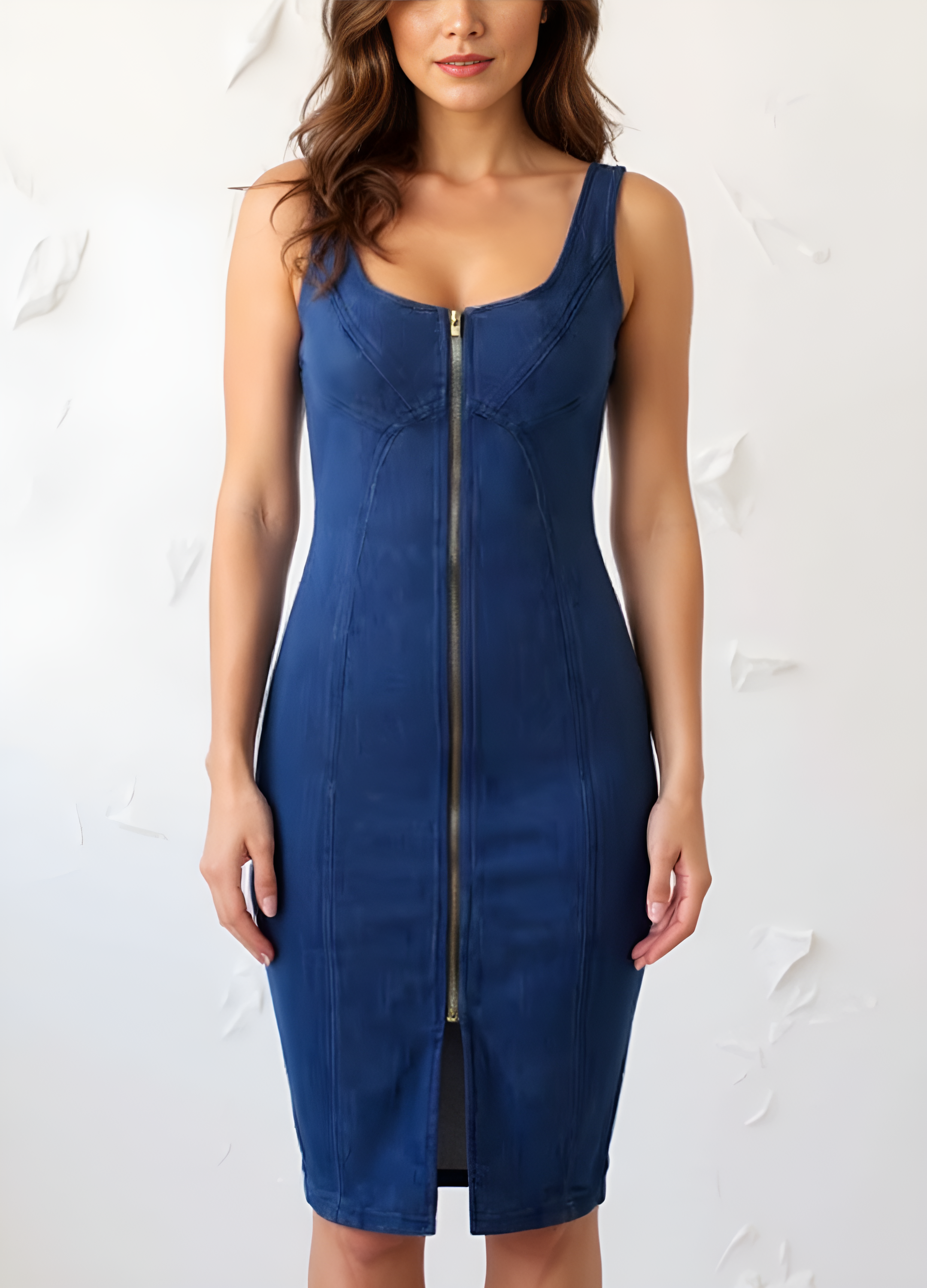 Juliette | U-Neck Denim Dress