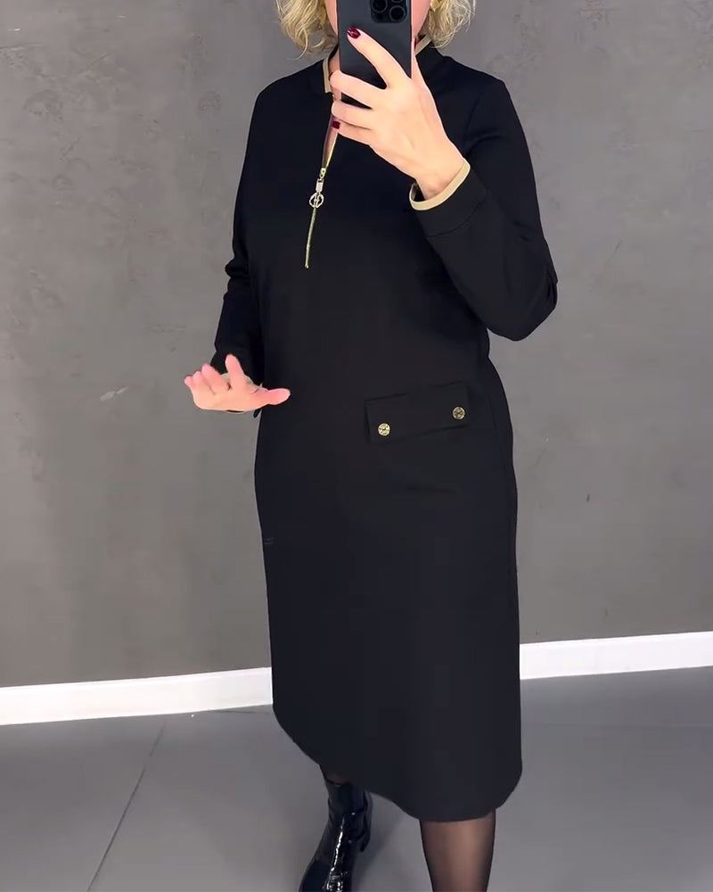 Nadia | Robe Élégante avec Zip