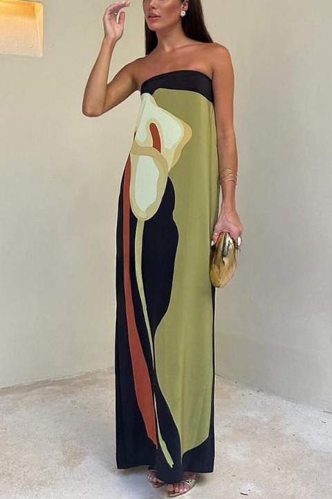 Gala | Long Printed Dress