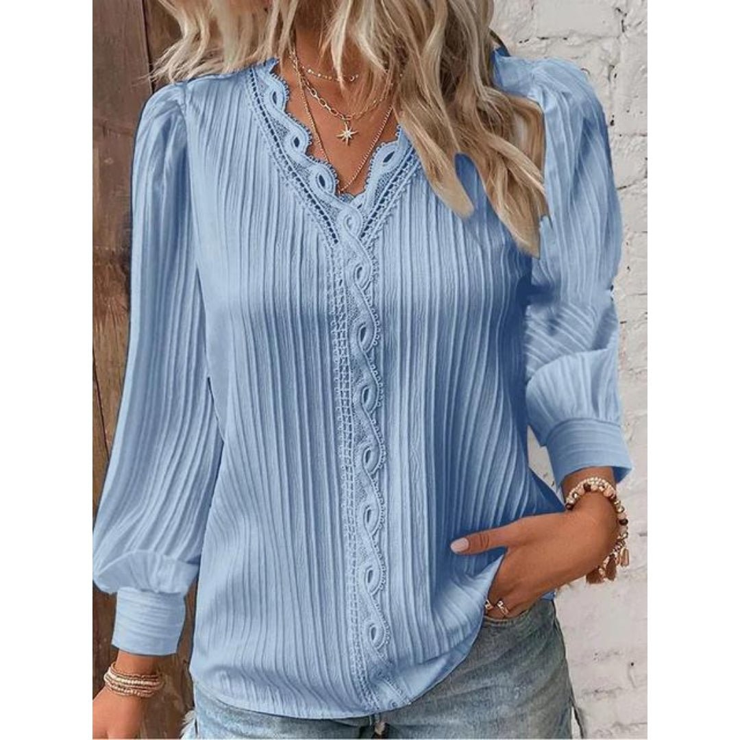 Camillia™ | Blouse Élégante à Pli Pintuck