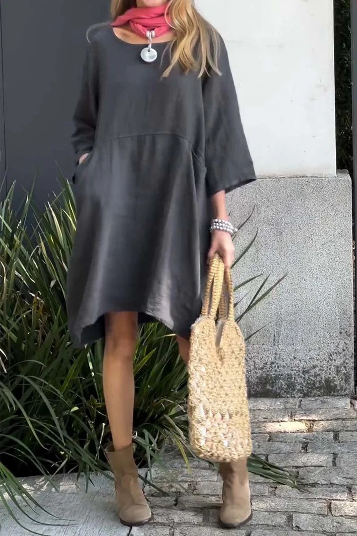 Camille | Robe Décontractée en Lin