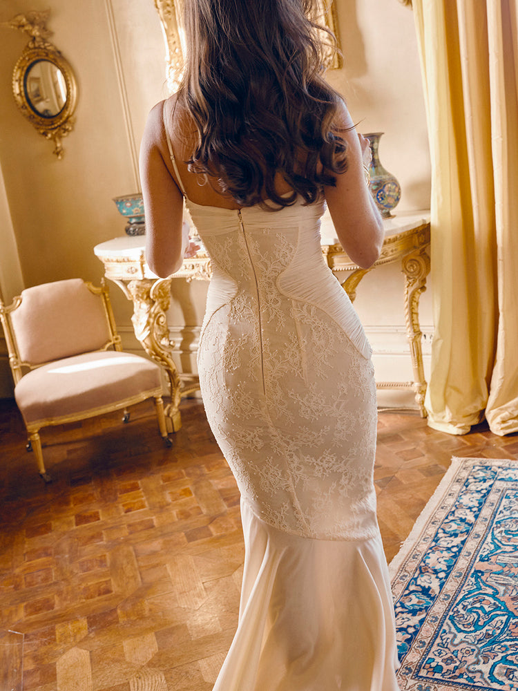 Quincy | Robe Sirène Dentelle Mesh