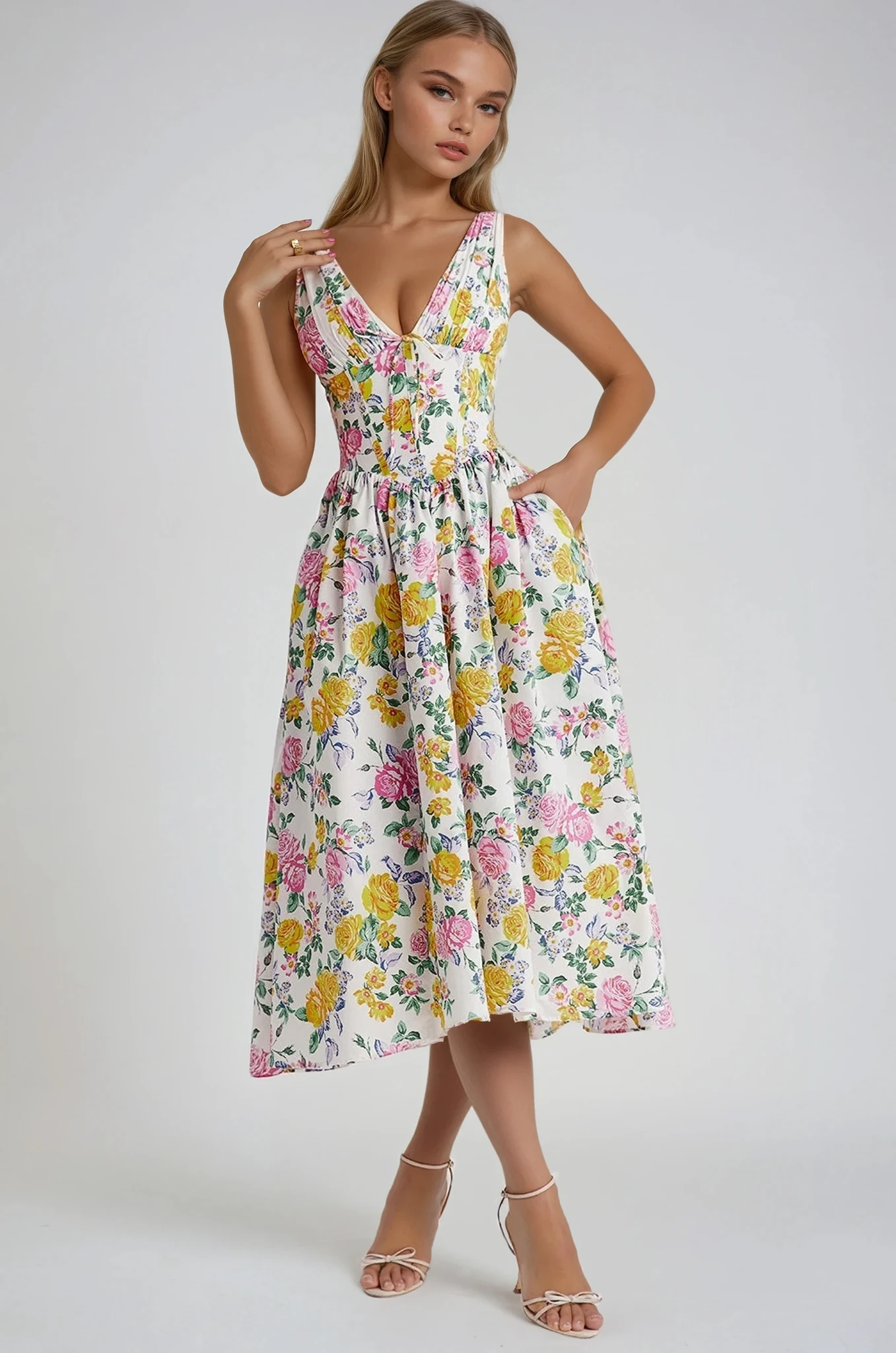 Madeleine | Robe midi confortable et affirmée