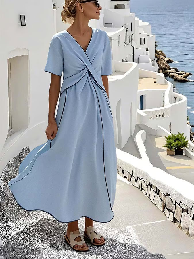 Robe ample bleu