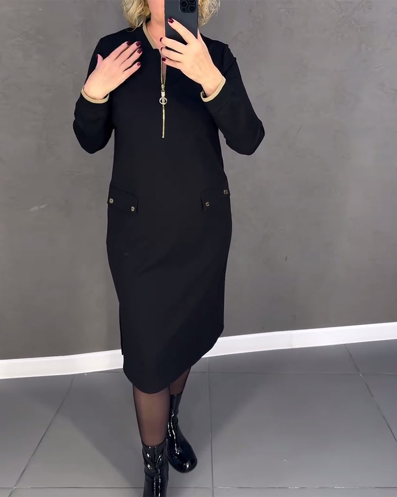 Nadia | Robe Élégante avec Zip
