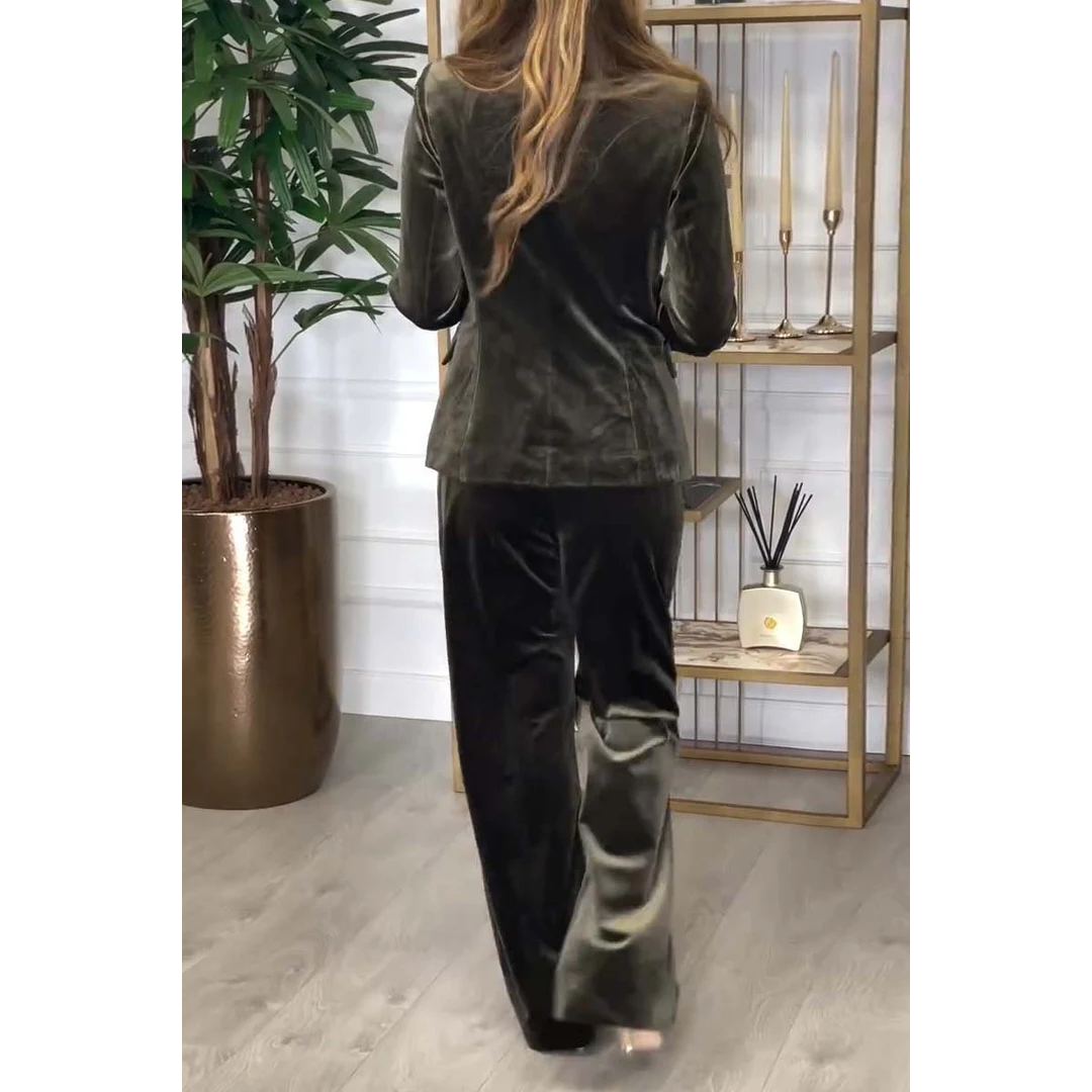 Florence | Tailleur Velours Élégant