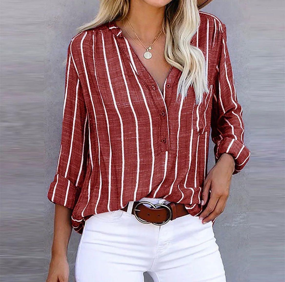 Giana™ | Blouse Casual Rayée