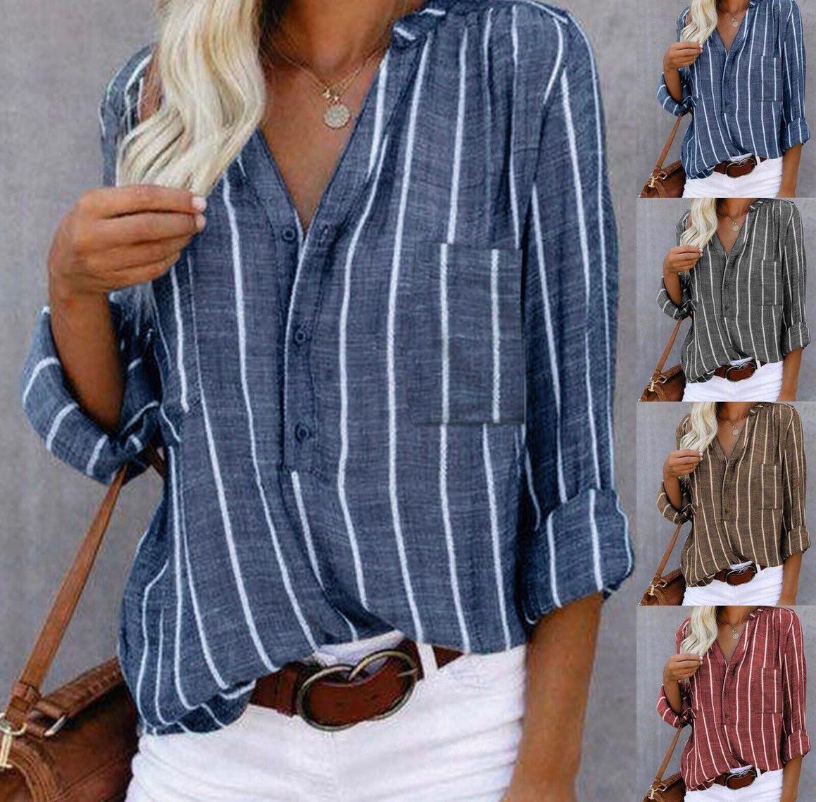 Giana™ | Blouse Casual Rayée
