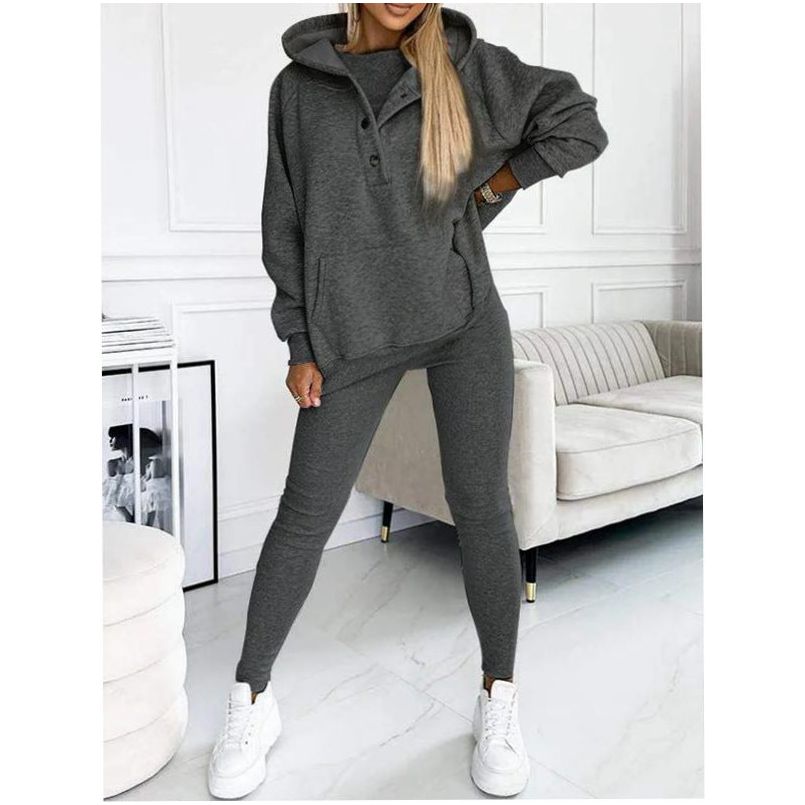Confortable Ensemble de Hoodie 3 pièces