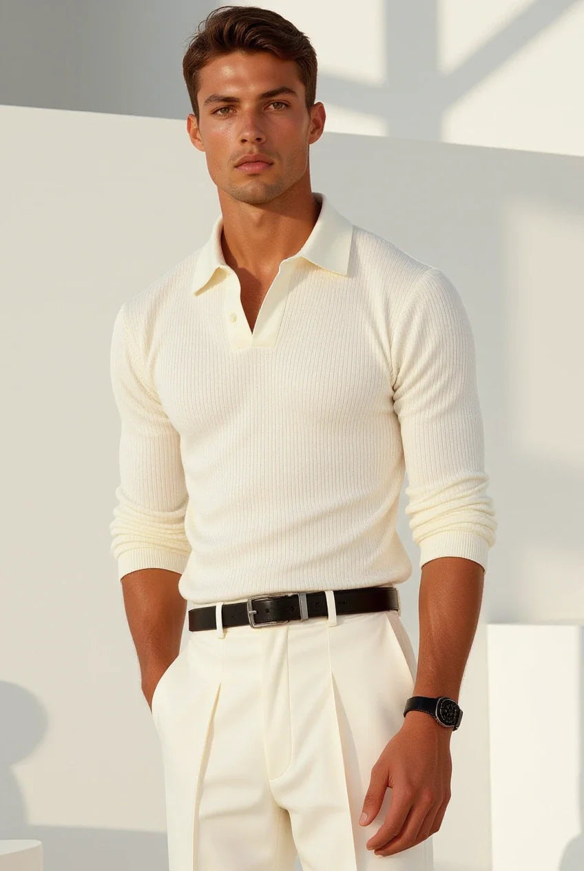 Positano White Polo