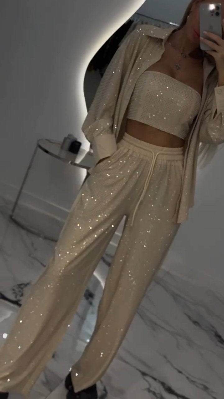 Roxane – Ensemble Décontracté Strass