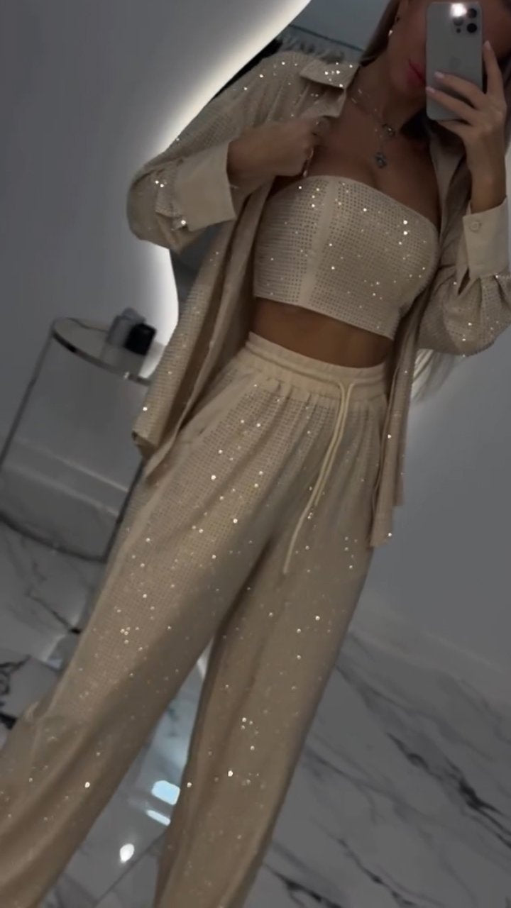 Roxane – Ensemble Décontracté Strass