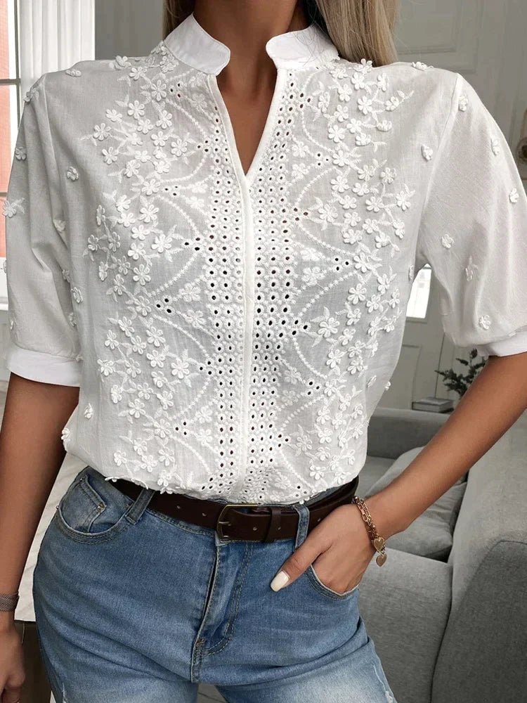 Leah™ | Blouse Élégante Chic