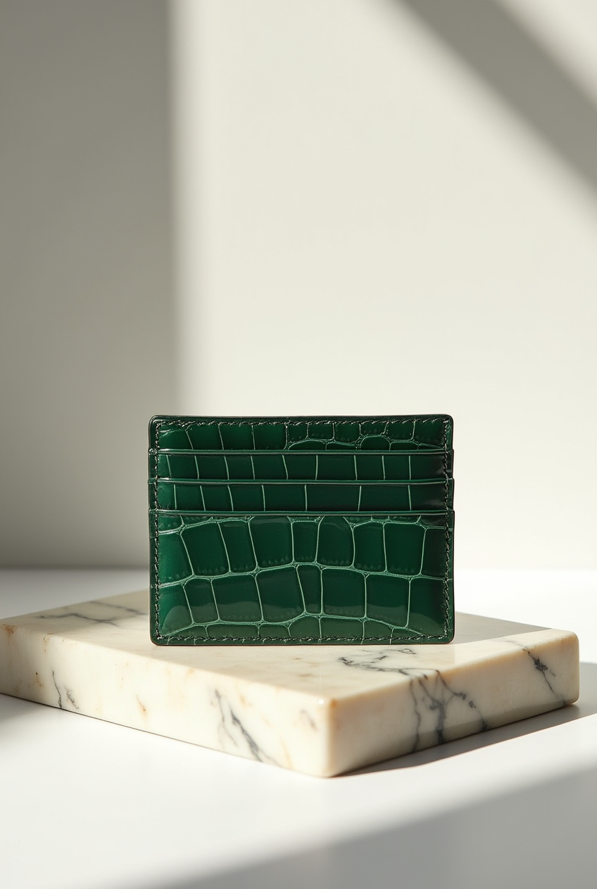 Rimini Leather Cardholder - Green Edition