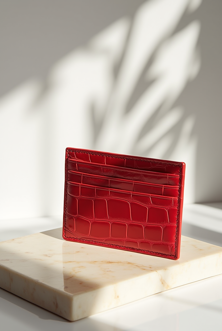 Rimini Leather Cardholder - Red Edition