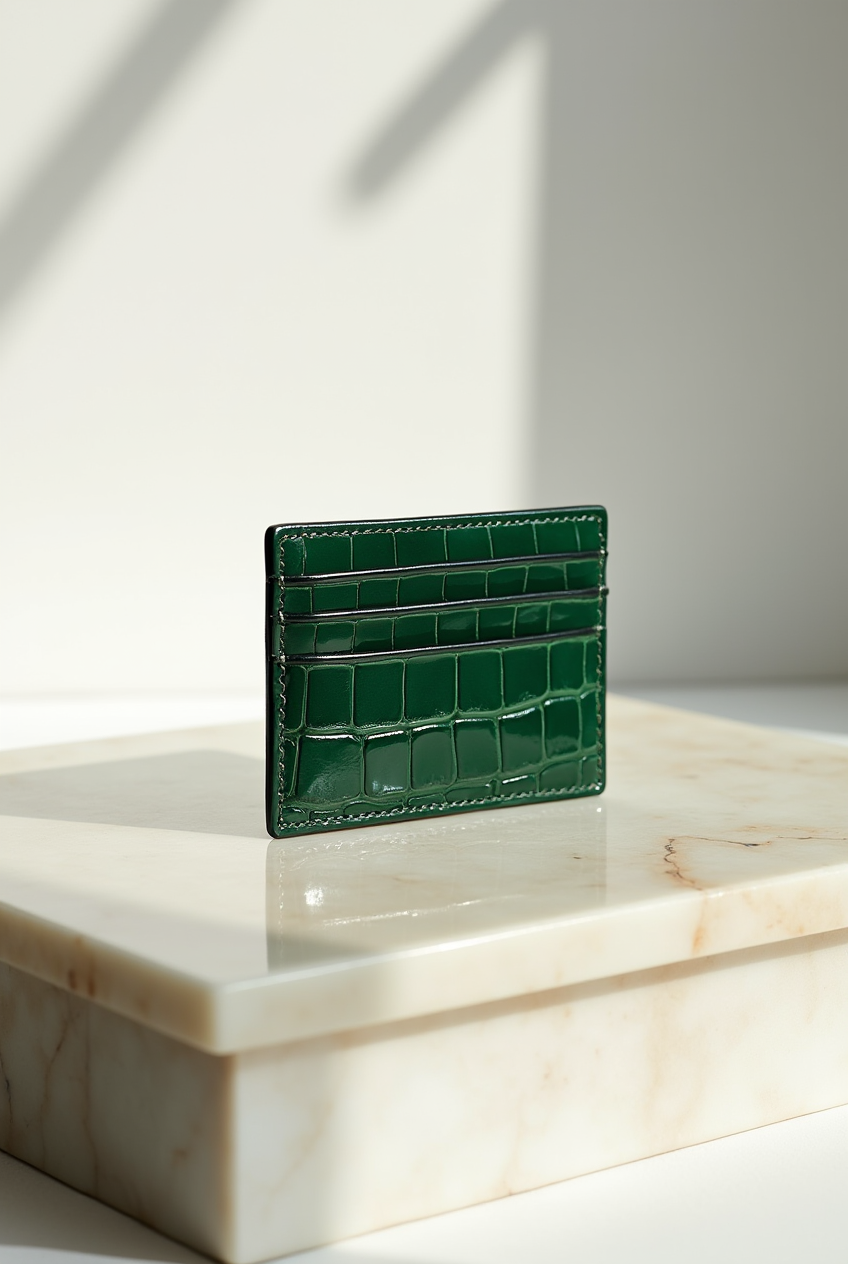 Rimini Leather Cardholder - Green Edition