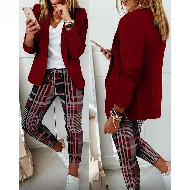 Audrey | Ensemble blazer 2 pièces Chic