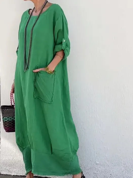 Ami | Robe Longue en Lin