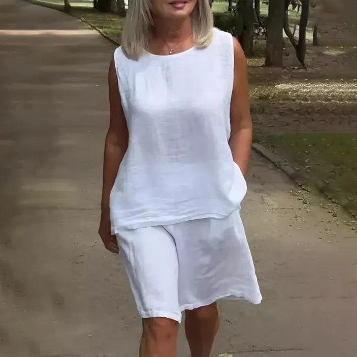 Sofía | Linen Short Set