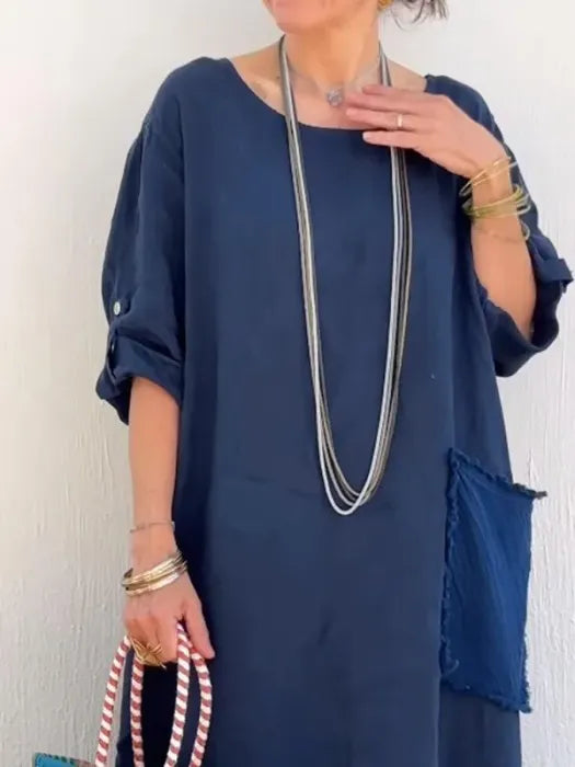 Ami | Robe Longue en Lin