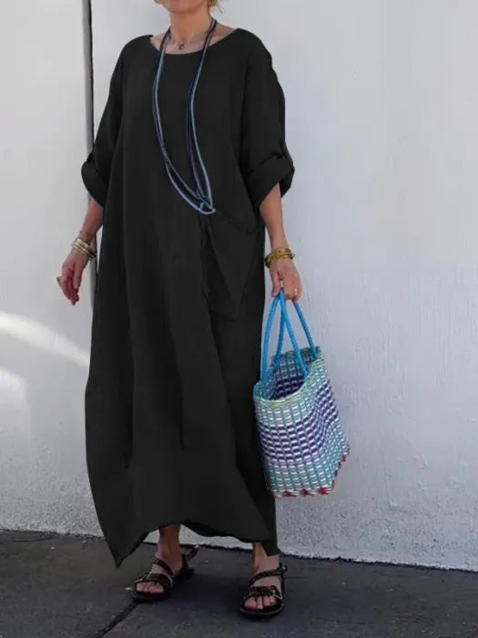 Ami | Robe Longue en Lin