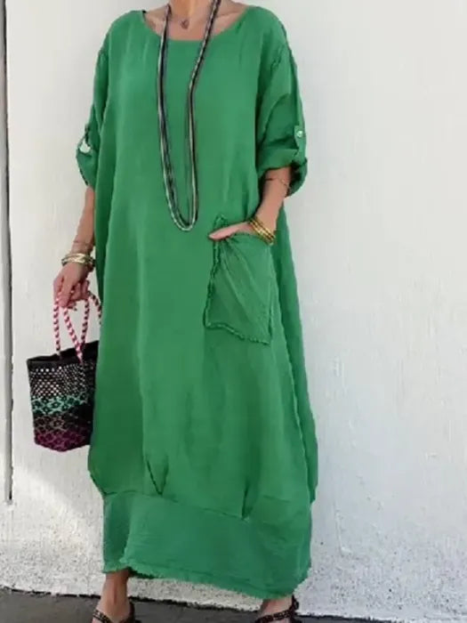 Ami | Robe Longue en Lin