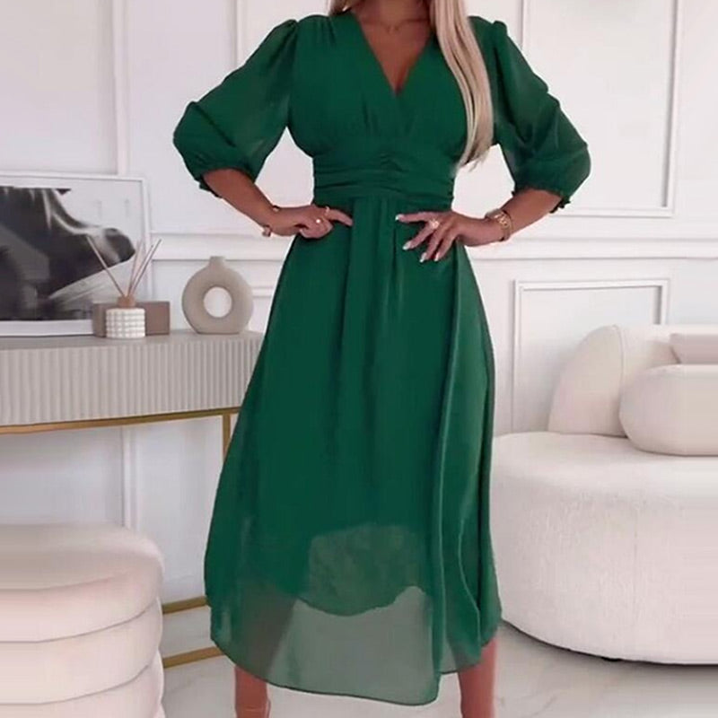 Claudine | Robe Chiffon Élégante