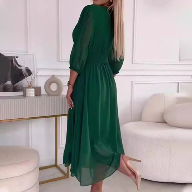 Claudine | Robe Chiffon Élégante