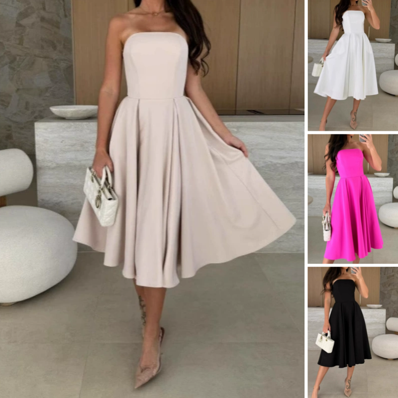 Lucie | Robe Midi Élégante