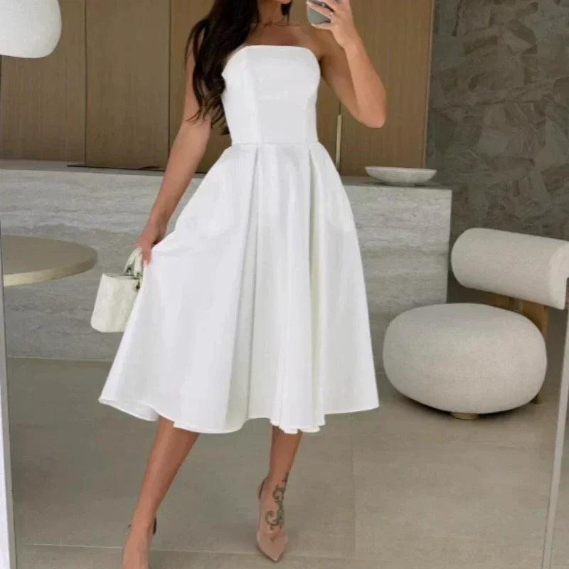 Lucie | Robe Midi Élégante