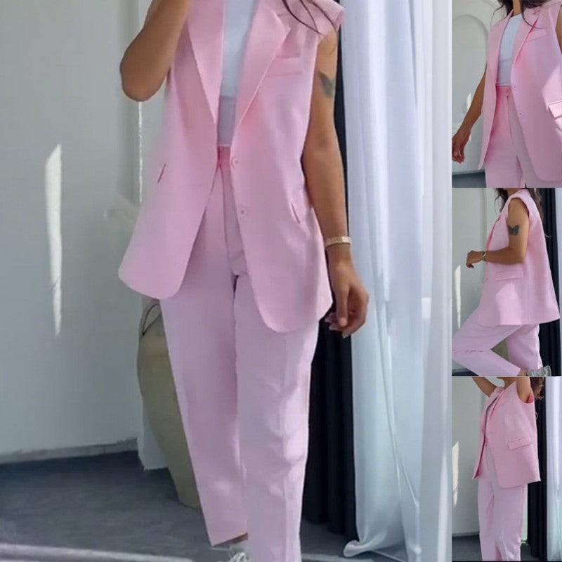 Vivienne | Ensemble estival élégant avec gilet